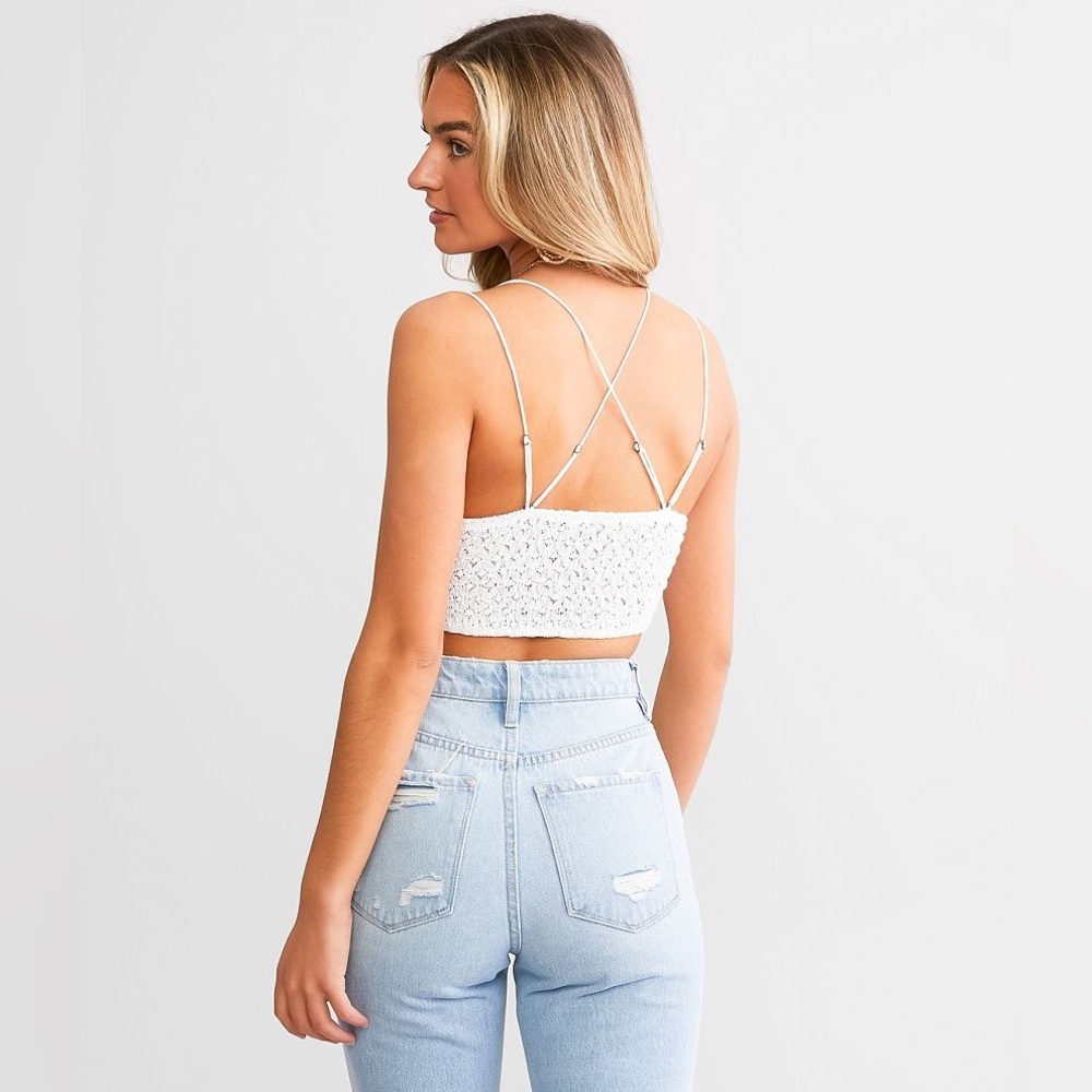 FREE PEOPLE Adella Lace Bralette Size Large NWT - Picture 9 of 12